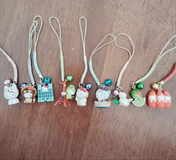 헬로키티 스트랩 세트 관광지 키티