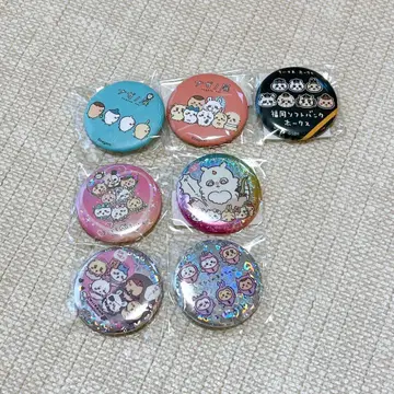 치이카와 캔뱃지 집합 패턴 천사 악마 호크스 나가노전 마법