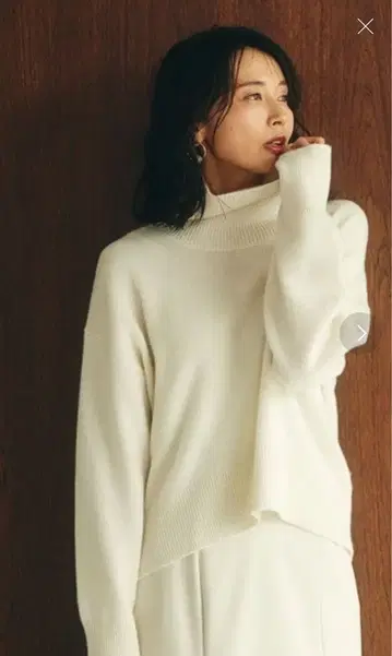 FRAY I.D(프레이 아이디) 캐시미어 터틀 미들 게이지 니트