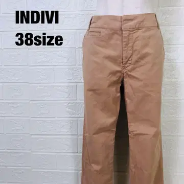 INDIVI 인디비 치노 팬츠 핑크 0074