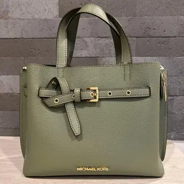 MICHAEL KORS EMILIA 페블 가죽 사첼 스몰