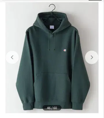 챔피온 속기모 후드티 C3-W105 그린 S 사이즈