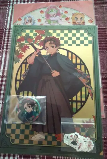 귀멸의 칼날 교토마후 캔뱃지 클리어 파일 카마도 탄지로