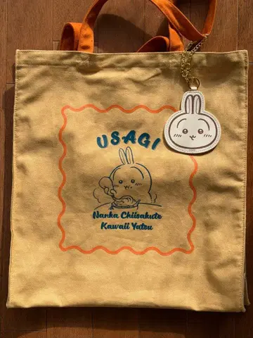 Honeys 치이카와 토트백 토끼 거울 참 포함