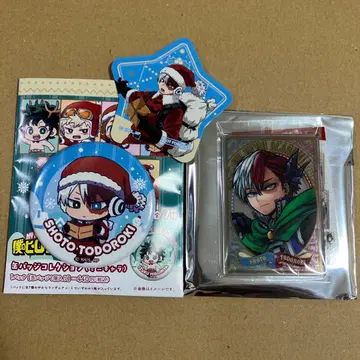 히로아카 크리스마스 캔뱃지 혜택 펍 미러풍 아크릴 스티커 토도로키 쇼토