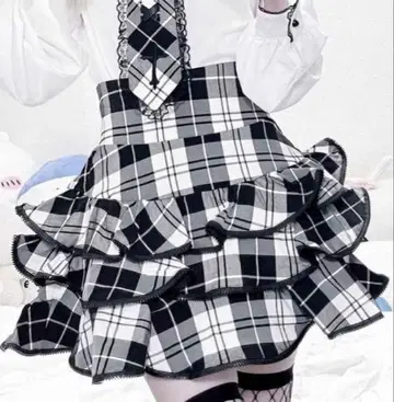 MARS 마즈 ZIP 프릴 치마바지