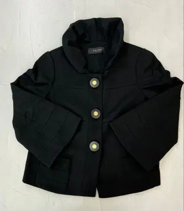 H150 COTOO 벨 슬리브 숏 자켓 블랙