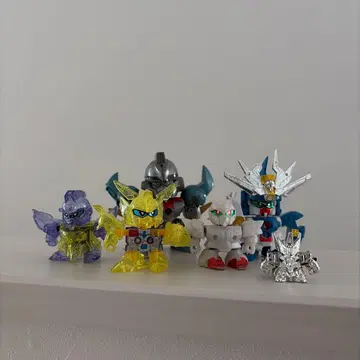 원조 SD 건담 실버 클러스터 치비 전사 4체 정크 세트