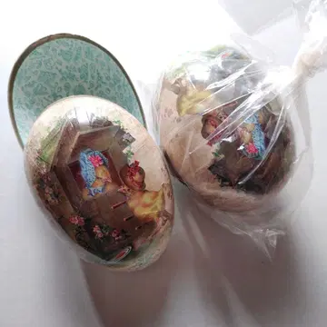 달걀 모양 종이 박스 2개