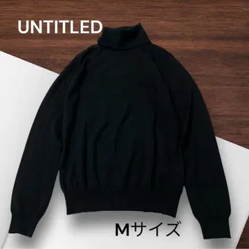 e606 UNTITLED 블랙 터틀넥 M 사이즈