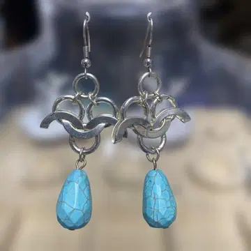 터콰이즈 스톤 보헤미안 귀걸이