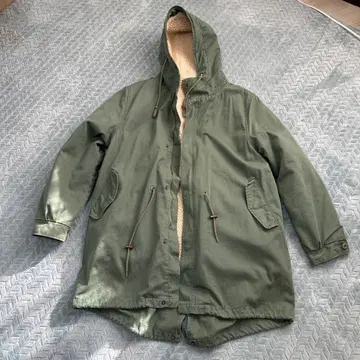 ZIP FIVE M-65 모즈 코트 보아 올리브 M 사이즈