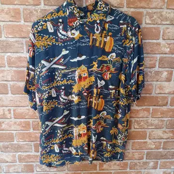 AVANTI 하와이안 알로하 셔츠 아메카지