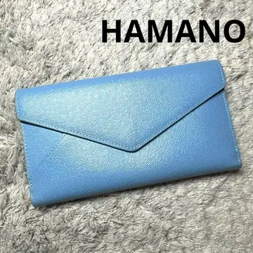 하마노 HAMANO 장지갑 가죽 블루