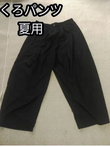 고스 계열 모노크로매틱 블랙 코디 블랙 컬러 와이드 팬츠 여름 사양 XL