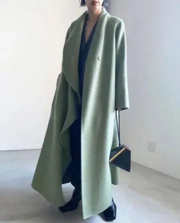 AMERI VINTAGE 롱 프릴 칼라 코트 새상품급 벨트 없음 S