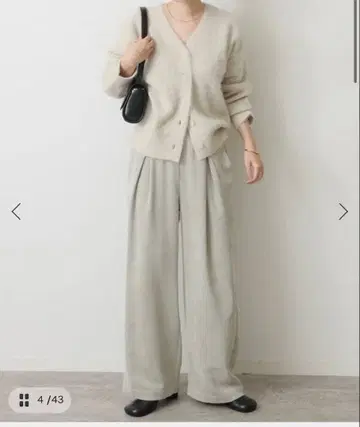 저널 스탠다드 코듀로이 와이드 팬츠 화이트 B 36 사이즈