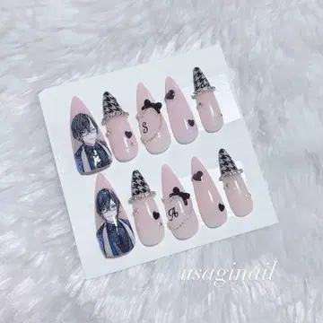 왕홍 니지산지 이타 네일 칩 시키나기 아키라 한국 네일 칩