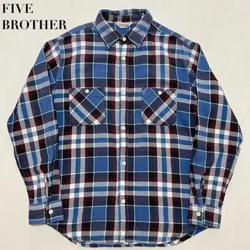 FIVE BROTHER 헤비 플란넬 셔츠 XL 체크 파이브브라더