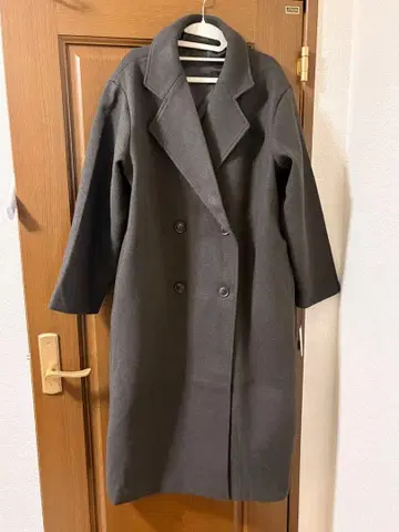 GRL 더블 버튼 체스터 코트 롱 코트