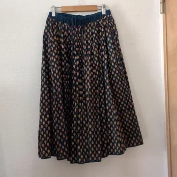 CALICO 캐리코 네이비 플레어 스커트