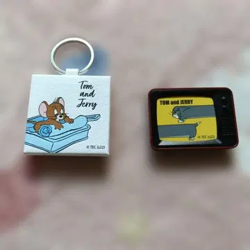 톰과 제리 TV형 마그넷 키링 2개 세트 미사용