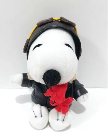 스누피 SNOOPY 가죽 재킷 파이롯트 봉제 인형