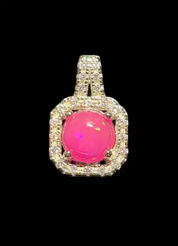 핑크 오팔 펜던트