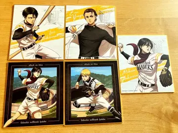 후쿠오카 소프트뱅크 호크스 진격의 거인 콜라보 색지