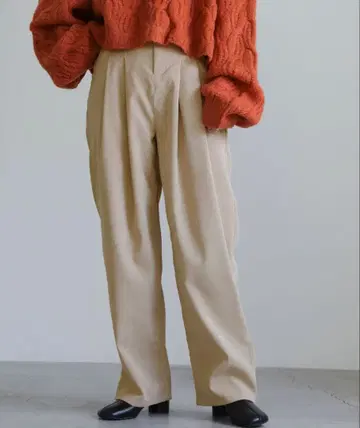 select MOCA / 더블 턱 코듀로이 팬츠