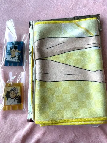 하이큐 극락탕 머플러 타월 RAKU SPA 보쿠토 코타로 아카아시 케이지