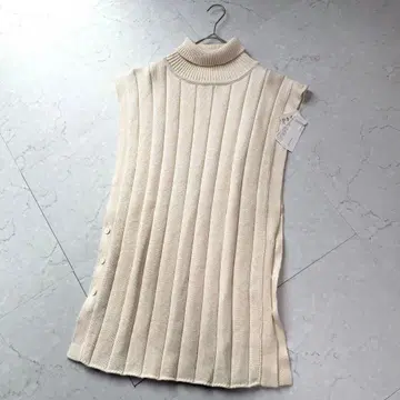 새상품 PRISTINE 니트 베스트 베스트 M 오가닉 코튼 택 포함