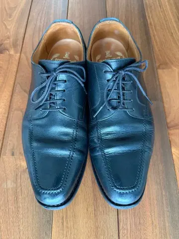 스코치 그레인 3529 애슈런스 블랙 가죽 신발 24.5cm