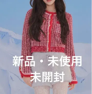 [ LILY BROWN x MARY QUANT ] 트위드 니트 자켓