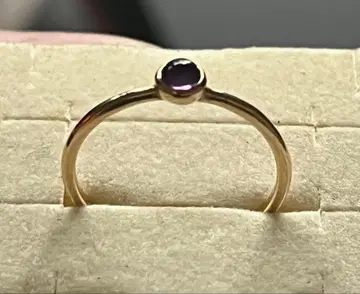 K10 자수정 심플 반지 8호