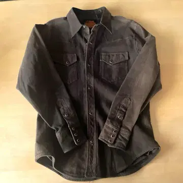FREEDOM 프리덤 LEATHER SHIRT 가죽 셔츠 브라운 L