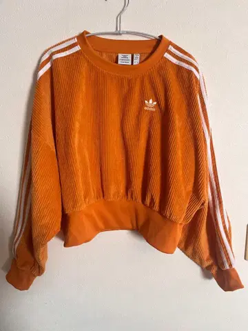 adidas 코듀로이 크롭 맨투맨 S