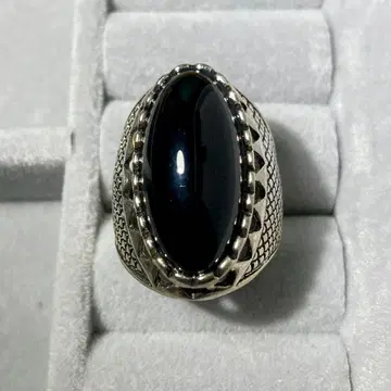 S925 실버 반지 오닉스 ? 블랙스톤 반지 남성용 23호