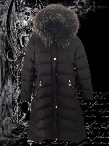 TAMARA ROGUE 후드 부착 롱 다운 자켓