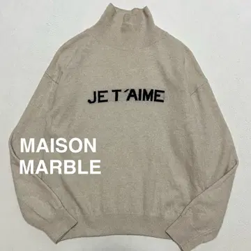 MAISON MARBLE 메종마블 하이넥 니트 스웨터