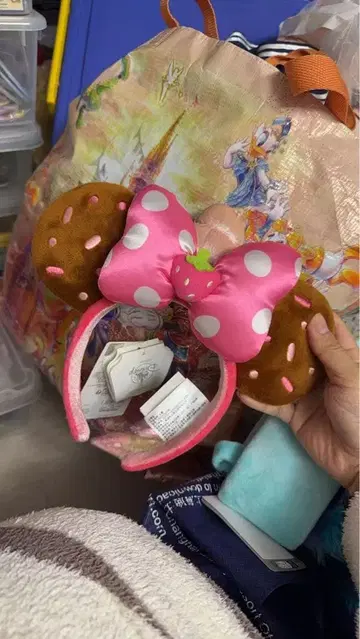 상하이 디즈니랜드 정품 미니 머리띠