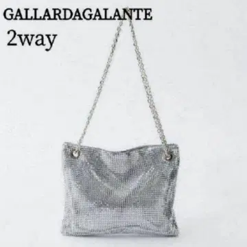 GALLARDAGALANTE 메탈 숄더백 실버 2way