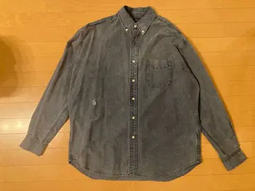 NAUTICA 그레이 데님풍 긴팔 셔츠