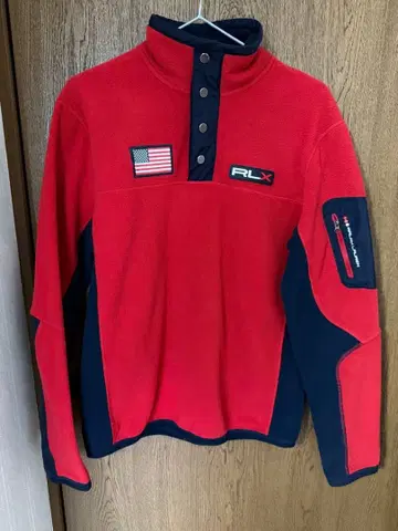 RLX 하프 지퍼 플리스 M 사이즈