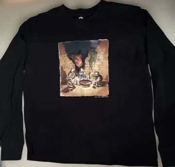 롱 슬리브 T BUMP OF CHICKEN 던전밥 블랙 SMALL