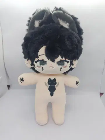 무속성 고양이 귀 봉제 인형 (정리번호 0056)