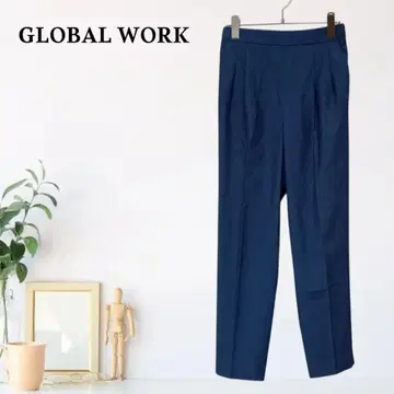 zC285 [ M ] GLOBAL WORK 센터 프레스 캐주얼 팬츠