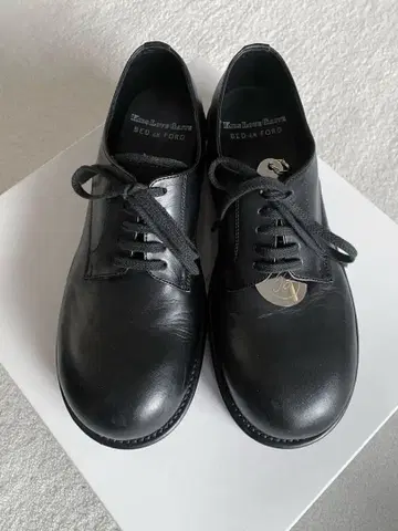 BED jw FORD 블랙 가죽 신발