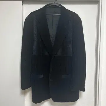 코듀로이 테일러드 자켓 블랙