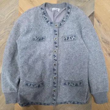 ALT MODER 그레이 자수 가디건 모리걸 페어리 y64